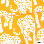 Preview: BIO Jersey Cheetah gelb, Paapii Gepard, Leopard