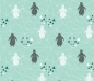 Mobile Preview: BIO Jersey Pinguine mint, Rest 1,15 m