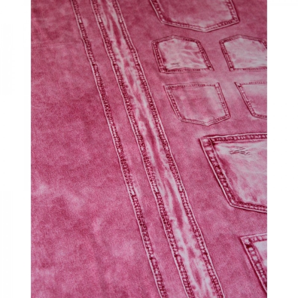 Jersey Farkku - Jeans pink, halber Rapport, Ainola