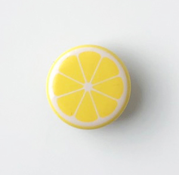 Druckknopf Zitrone
