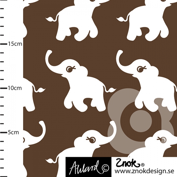 BIO Jersey Znok Elephants, braun, Rest 62 cm