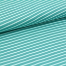 BIO Jersey Streifen mint/weiß, Stoffonkel